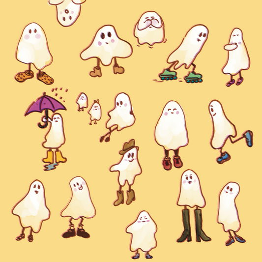 Ghosts with shoes